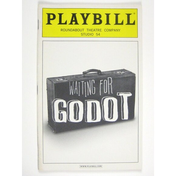 Waiting for Godot Playbill June 2009 Nathan Lane Bill Irwin John Goodman Glover - Picture 1 of 6